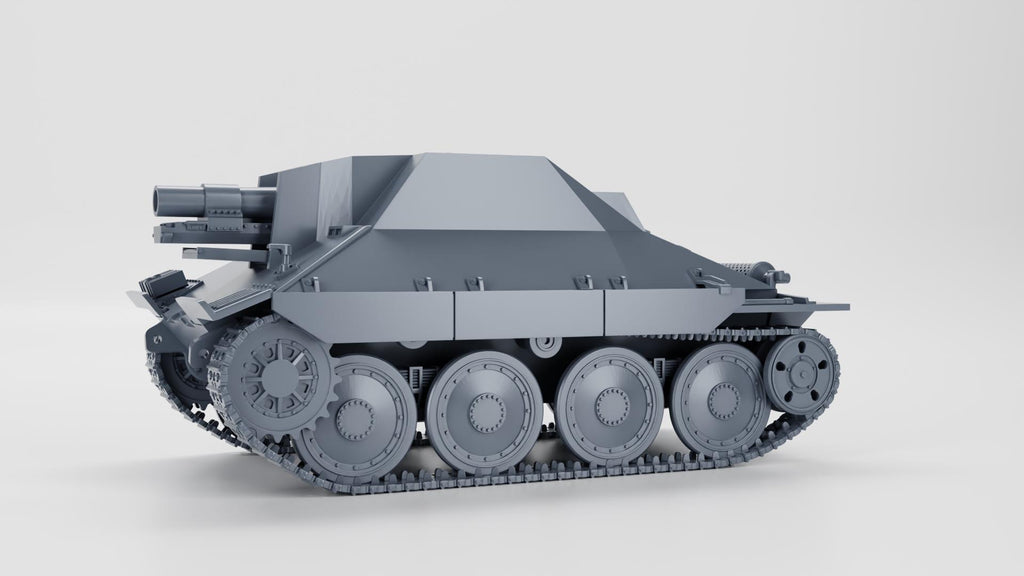 15 cm sIG 33-2 (Sf.) auf Jagdpanzer 38(t) - Grille - Panzerkampfwagen - WW2 / WWII -- Bolt Action 28mm / 1:56 and Other 