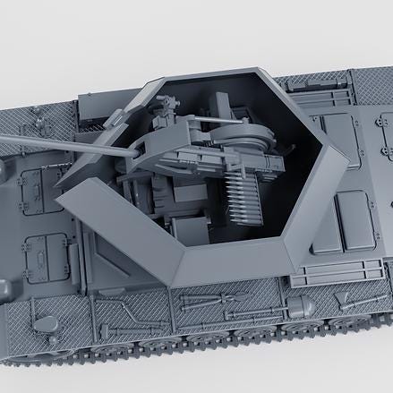 Sd.Kfz. German Flakpanzer III 3 - WW2 / WWII -- Bolt Action 28mm / 1:56 and Other Scales