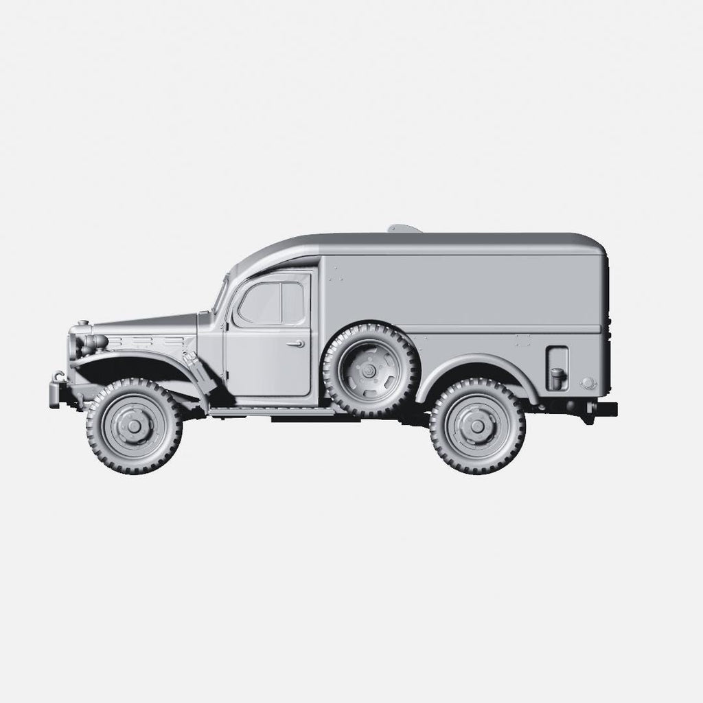 Dodge WC-54 WC54 Ambulance - WW2 / WWII -- Bolt Action 28mm / 1:56 and Other Scales