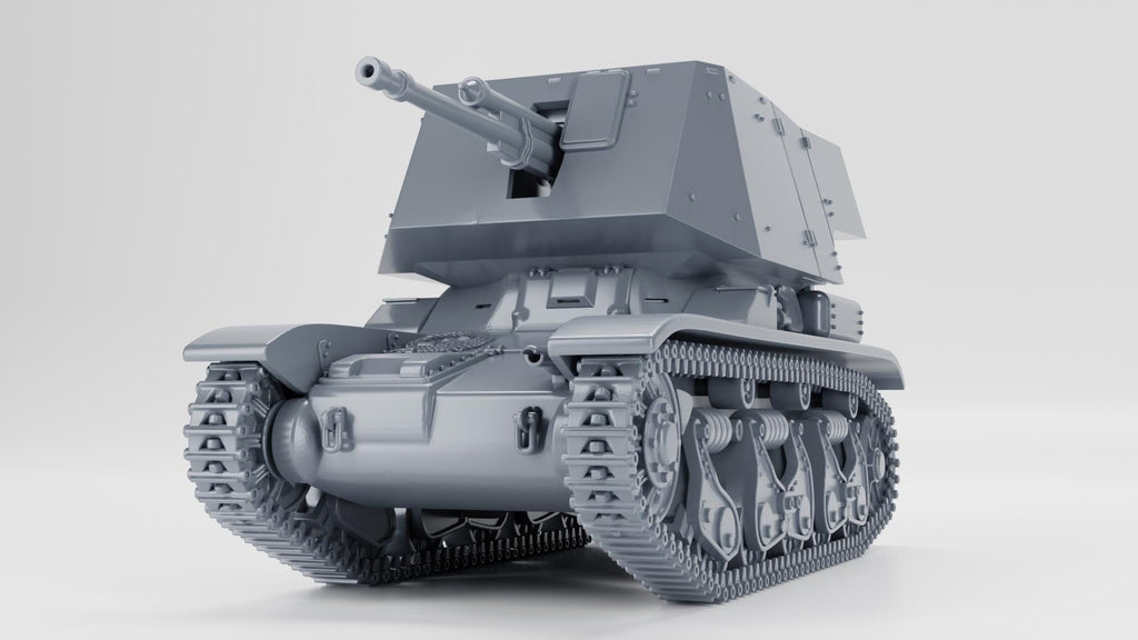 Light Tank Panzerjager 35R - WW2/WWII -- Bolt Action 28mm / 1:56 and Other Scales