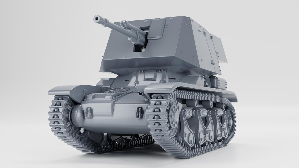 Light Tank Panzerjager 35R - WW2/WWII -- Bolt Action 28mm / 1:56 and Other Scales