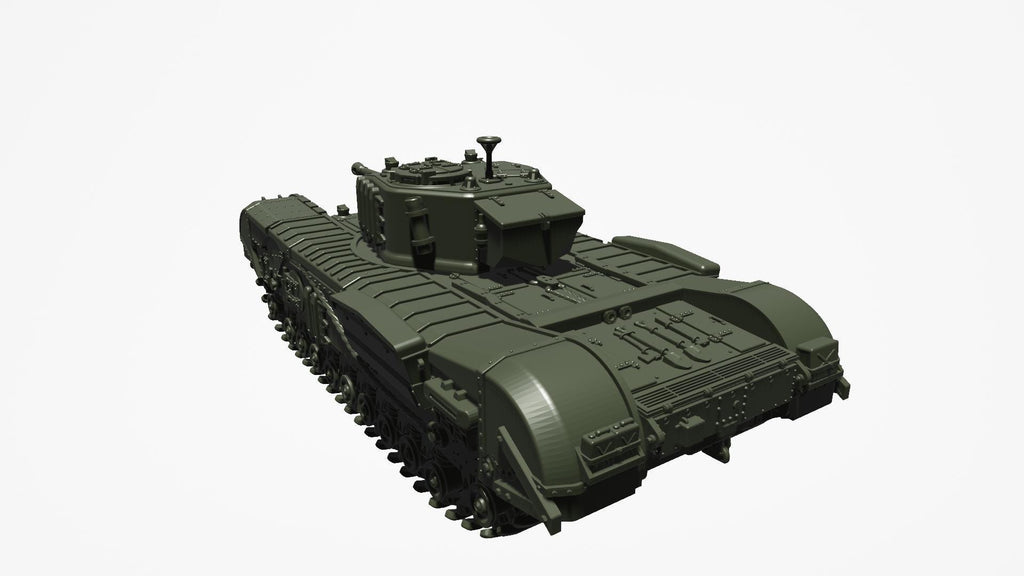 Churchill Mk VII A22F Heavy Tank - WW2 / WWII -- Bolt Action 28mm / 1:56 and Other Scales