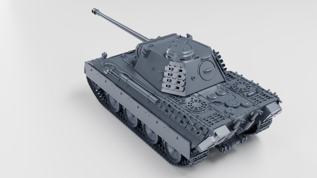 Panzer V Panther 3D Printed Unpainted WWII Bolt Action 28mm Multiple Scales Available