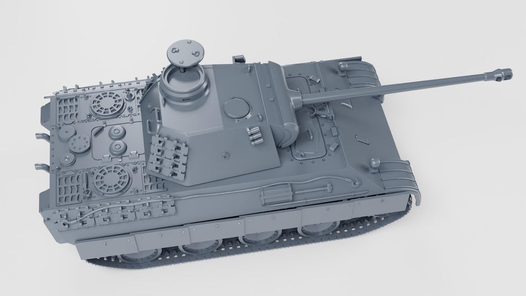 Panzer V Panther 3D Printed Unpainted WWII Bolt Action 28mm Multiple Scales Available