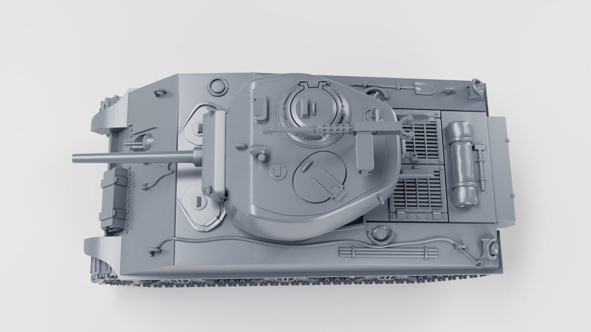 Sherman M4A3E2 Jumbo Cobra King 3D Printed Unpainted WWII Bolt Action 28mm Multiple Scales
