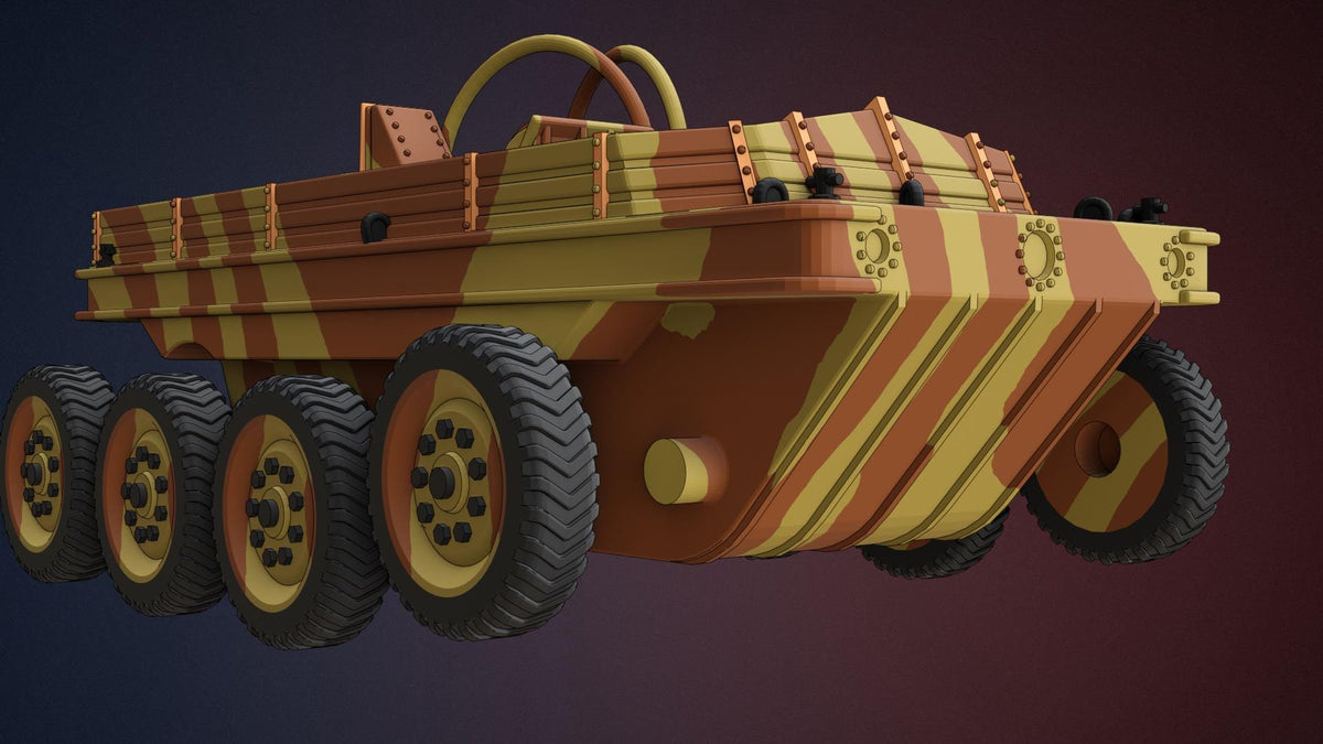 British Terrapin Amphibious Vehicle - WW2/WWII -- Bolt Action 28mm / 1:56 and Other Scales