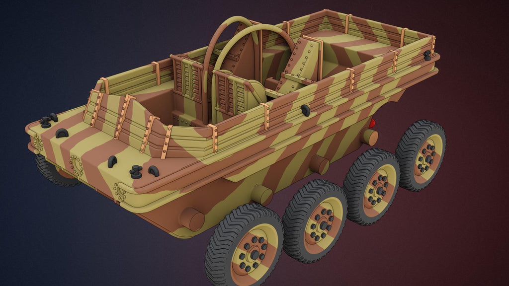 British Terrapin Amphibious Vehicle - WW2/WWII -- Bolt Action 28mm / 1:56 and Other Scales