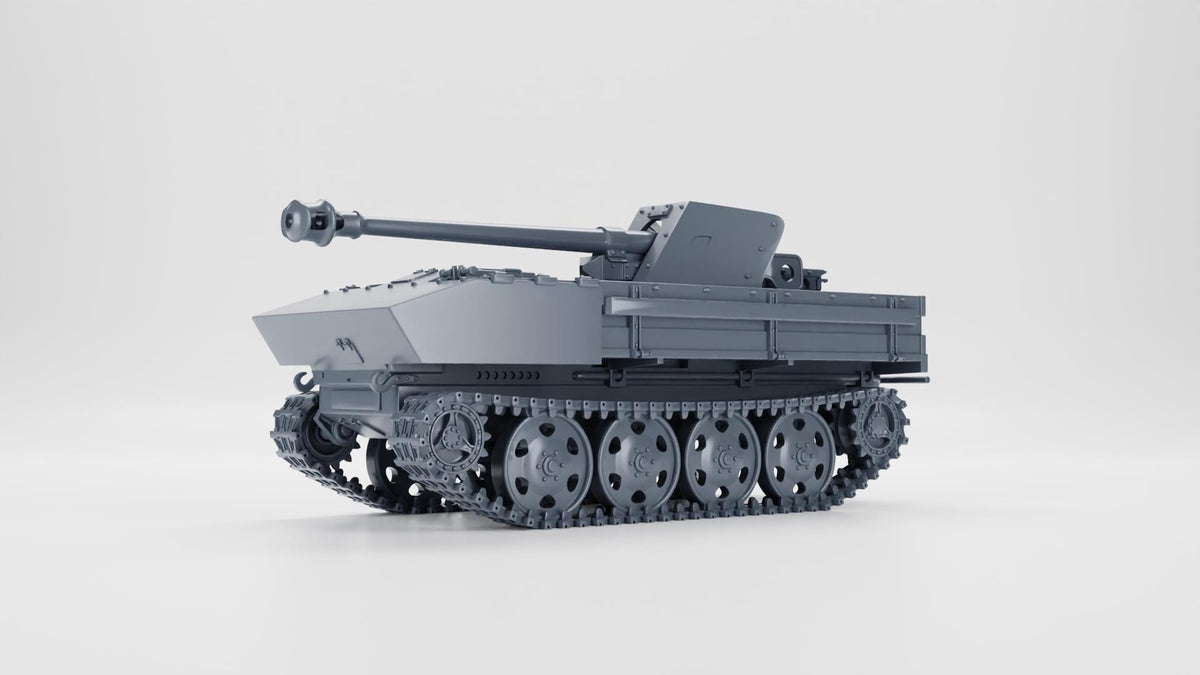 7.5cm Pak 40 auf Raupenschlepper-Ost (RSO) with Removable Arch Top - WW2 / WWII -- Bolt Action 28mm / 1:56 and Other Sca