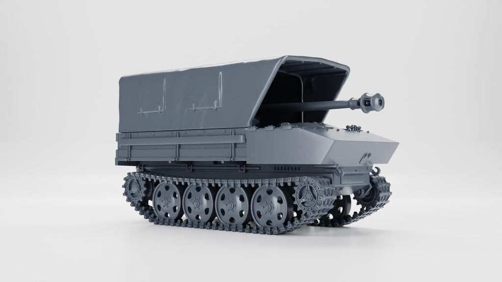 7.5cm Pak 40 auf Raupenschlepper-Ost (RSO) with Removable Arch Top - WW2 / WWII -- Bolt Action 28mm / 1:56 and Other Sca