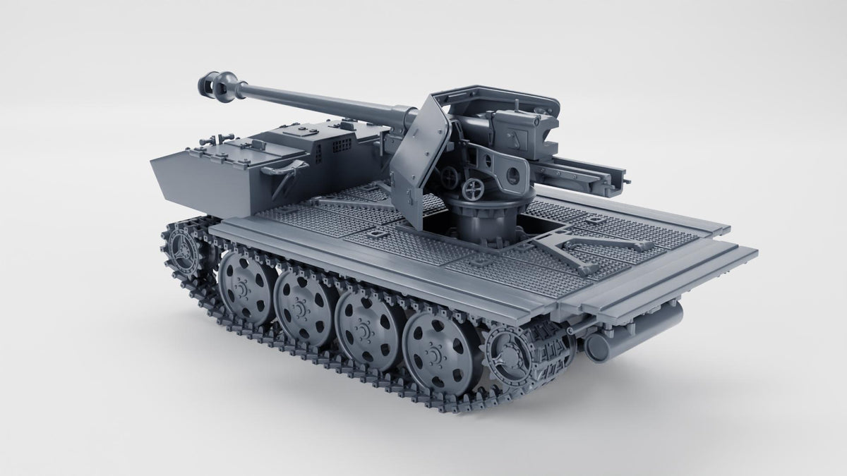 7.5cm Pak 40 auf Raupenschlepper-Ost (RSO) with Removable Arch Top - WW2 / WWII -- Bolt Action 28mm / 1:56 and Other Sca