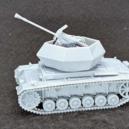 Sd.Kfz. German Flakpanzer III 3 - WW2 / WWII -- Bolt Action 28mm / 1:56 and Other Scales