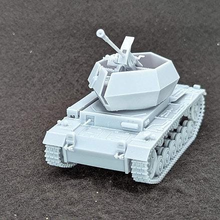 Sd.Kfz. German Flakpanzer III 3 - WW2 / WWII -- Bolt Action 28mm / 1:56 and Other Scales