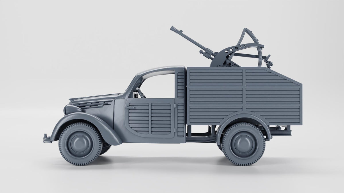 Autocannone da 8/59 su Fiat 508C - WW2 / WWII -- Bolt Action 28mm / 1:56 and Other Scales