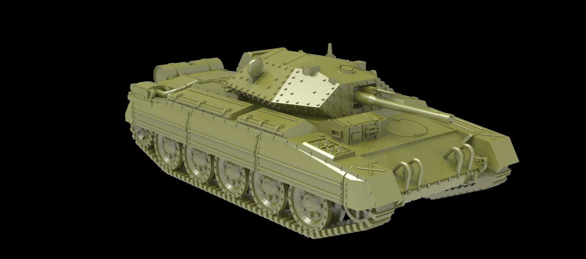 Crusader A15 Mk III Tank - WW2/WWII -- Bolt Action 28mm / 1:56 and Other Scales