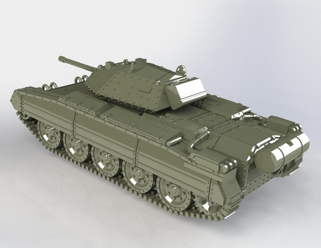 Crusader A15 Mk III Tank - WW2/WWII -- Bolt Action 28mm / 1:56 and Other Scales