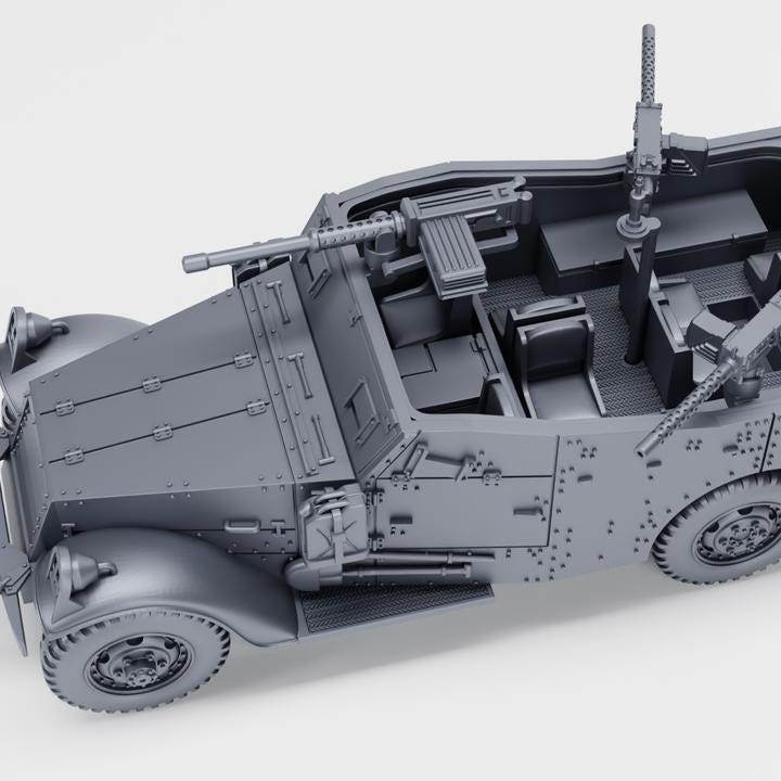 M3A1 Scout Car - WW2 / WWII -- Bolt Action 28mm / 1:56 and Other Scales