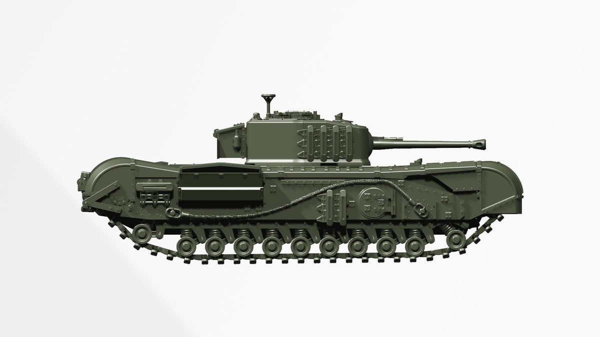 Churchill Mk VII A22F Heavy Tank - WW2 / WWII -- Bolt Action 28mm / 1:56 and Other Scales