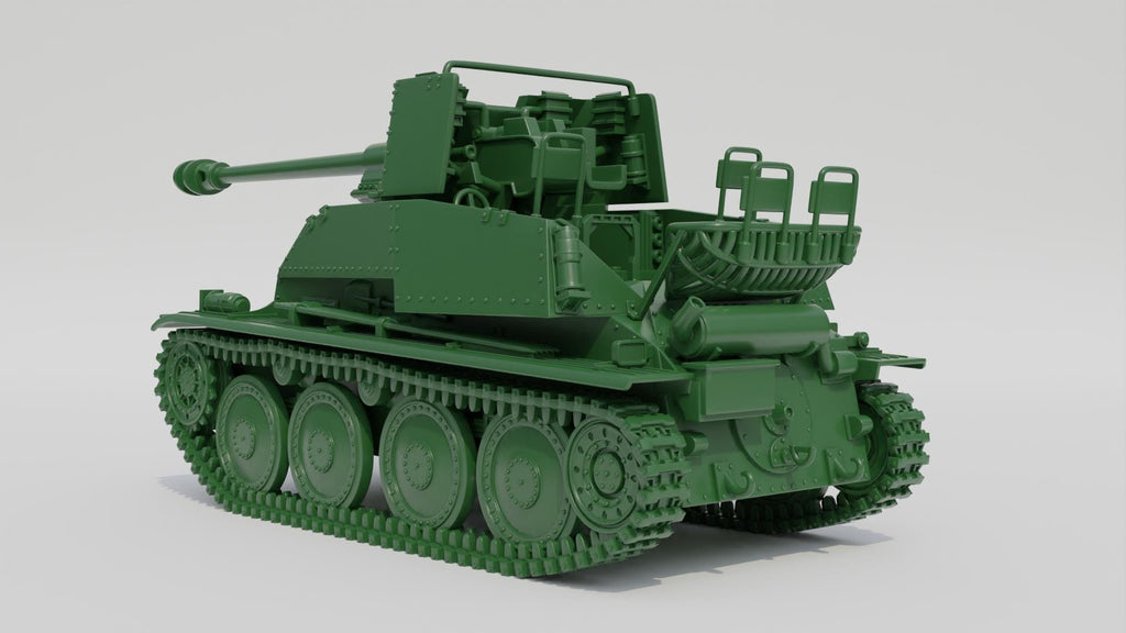 Panzerjäger 38(t) für 7.62 cm PaK 36(r) Marder III - WW2 / WWII -- Bolt Action 28mm / 1:56 and Other Scales