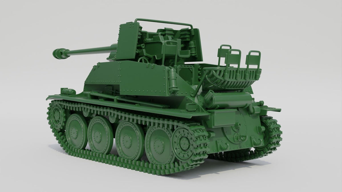 Panzerjäger 38(t) für 7.62 cm PaK 36(r) Marder III - WW2 / WWII -- Bolt Action 28mm / 1:56 and Other Scales