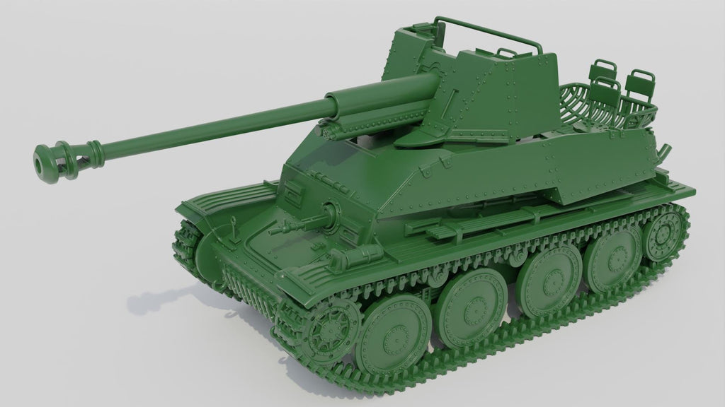 Panzerjäger 38(t) für 7.62 cm PaK 36(r) Marder III - WW2 / WWII -- Bolt Action 28mm / 1:56 and Other Scales