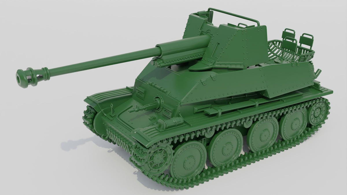 Panzerjäger 38(t) für 7.62 cm PaK 36(r) Marder III - WW2 / WWII -- Bolt Action 28mm / 1:56 and Other Scales
