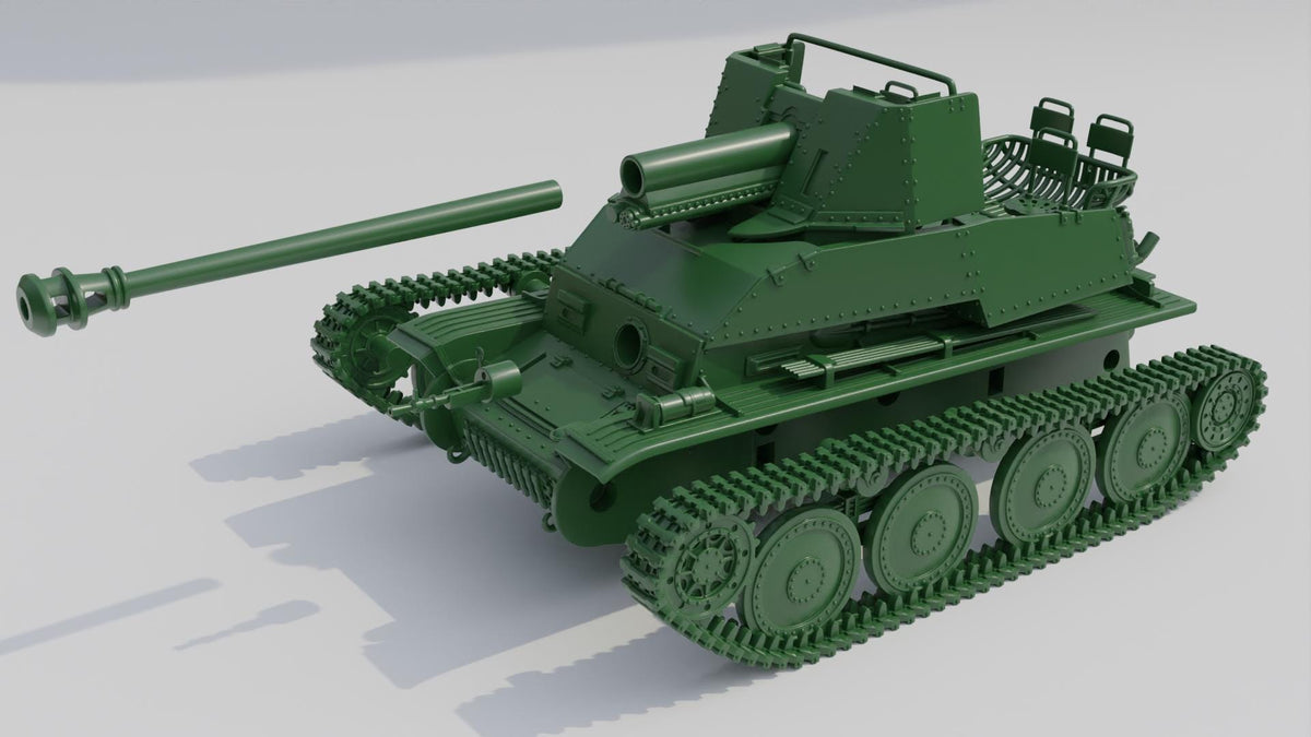 Panzerjäger 38(t) für 7.62 cm PaK 36(r) Marder III - WW2 / WWII -- Bolt Action 28mm / 1:56 and Other Scales