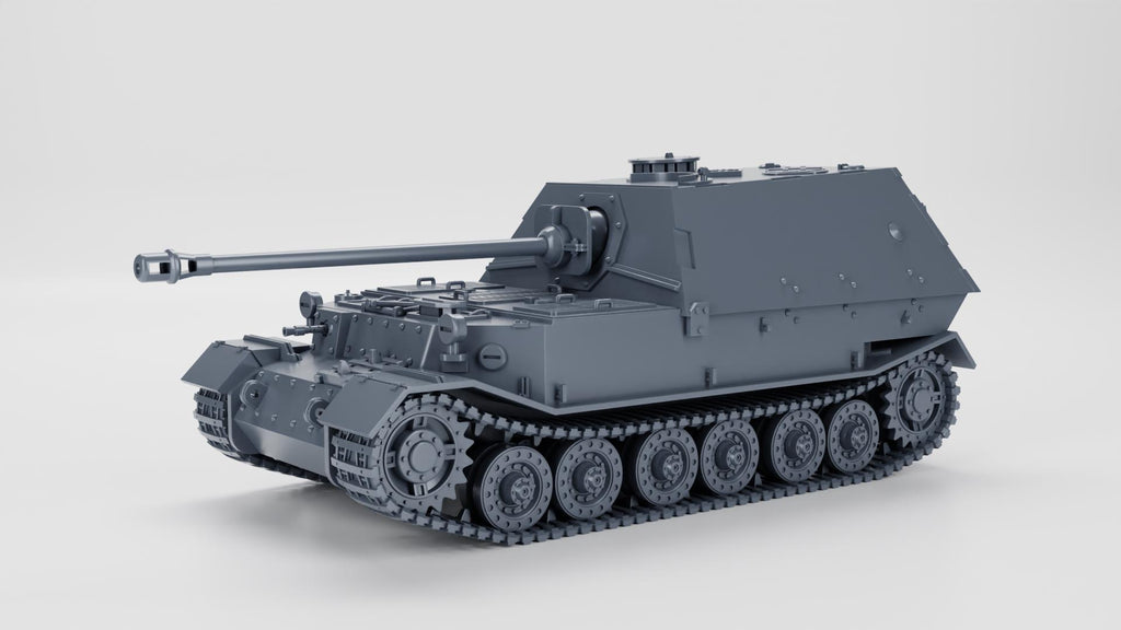Panzerjager Tiger (P) 8.8 cm PaK 43 Elefant with Tankmen Option - WW2 / WWII -- Bolt Action 28mm / 1:56 and Other Scales