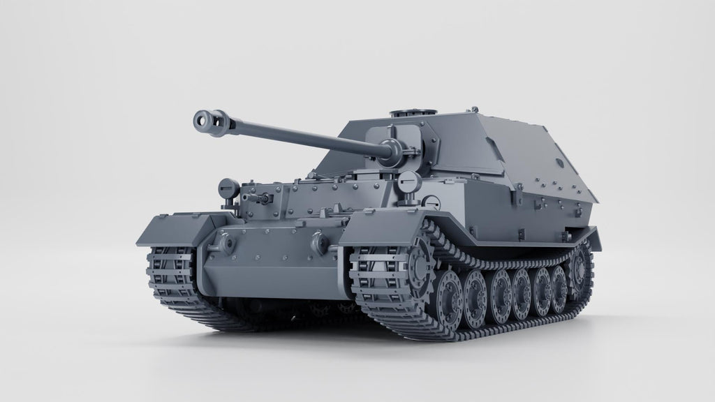 Panzerjager Tiger (P) 8.8 cm PaK 43 Elefant with Tankmen Option - WW2 / WWII -- Bolt Action 28mm / 1:56 and Other Scales