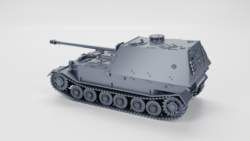 Panzerjager Tiger (P) 8.8 cm PaK 43 Elefant with Tankmen Option - WW2 / WWII -- Bolt Action 28mm / 1:56 and Other Scales