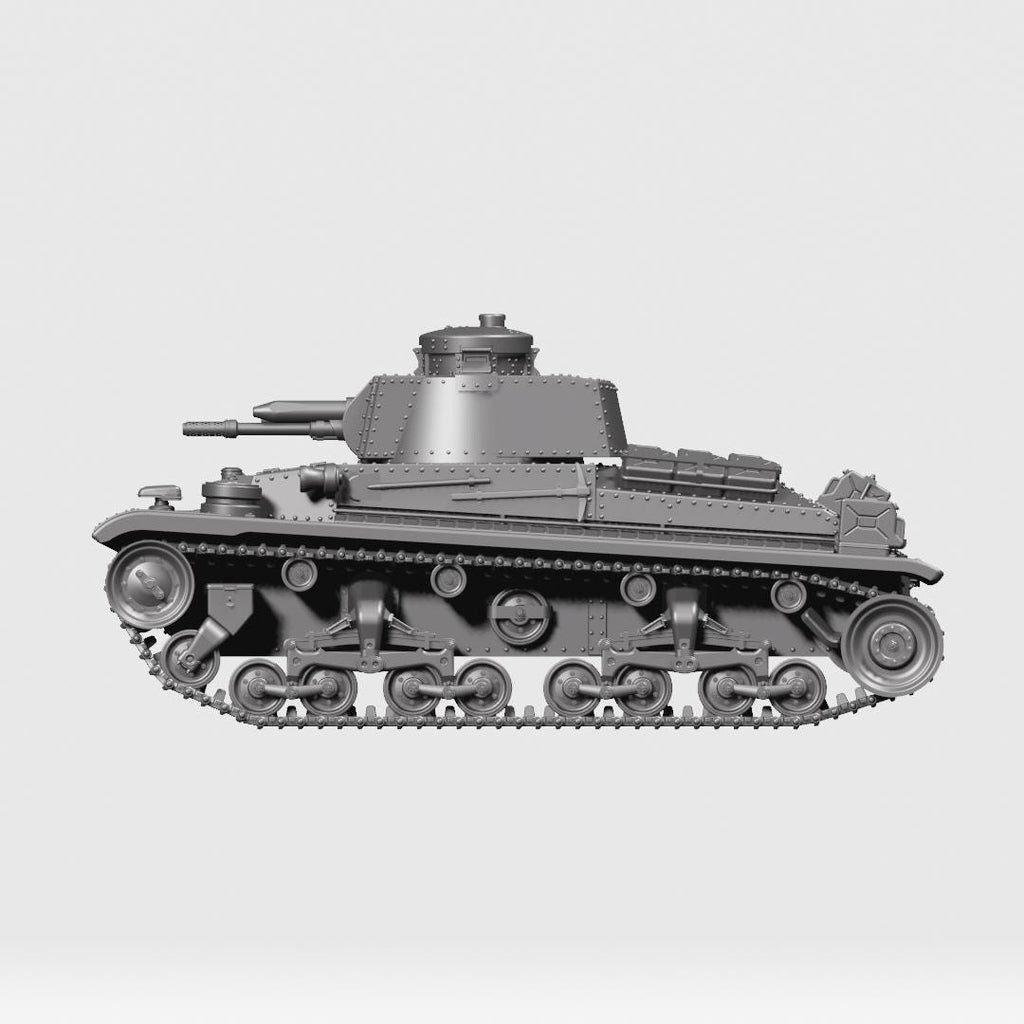 Panzerkampfwagen / Panzer 35(t) with Tankmen Option - WW2 / WWII -- Bolt Action 28mm / 1:56 and Other Scales