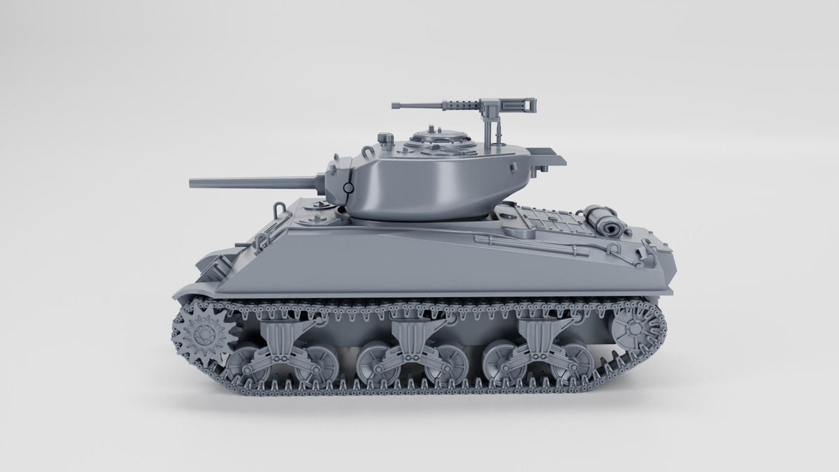 Sherman M4A3E2 Jumbo Cobra King 3D Printed Unpainted WWII Bolt Action 28mm Multiple Scales