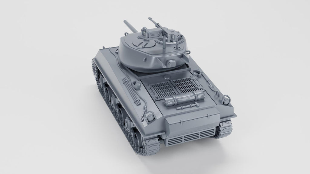Sherman M4A3E2 Jumbo Cobra King 3D Printed Unpainted WWII Bolt Action 28mm Multiple Scales