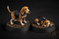Dogs of War – Beagle Camp Mascot Two-Pack | WWII 3D Printed Resin Miniature | 6 Scales | Bolt Action Compatible