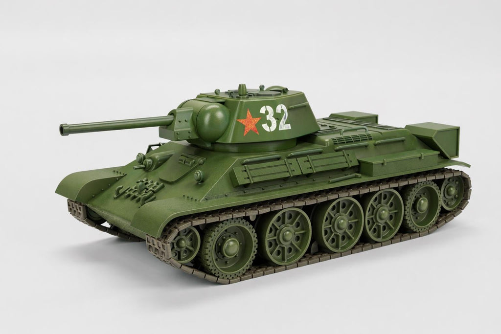 T-34/76 1942 Soviet Tank 3D Printed Unpainted WWII Bolt Action Wargaming Miniature 28mm Multiple Scales Available