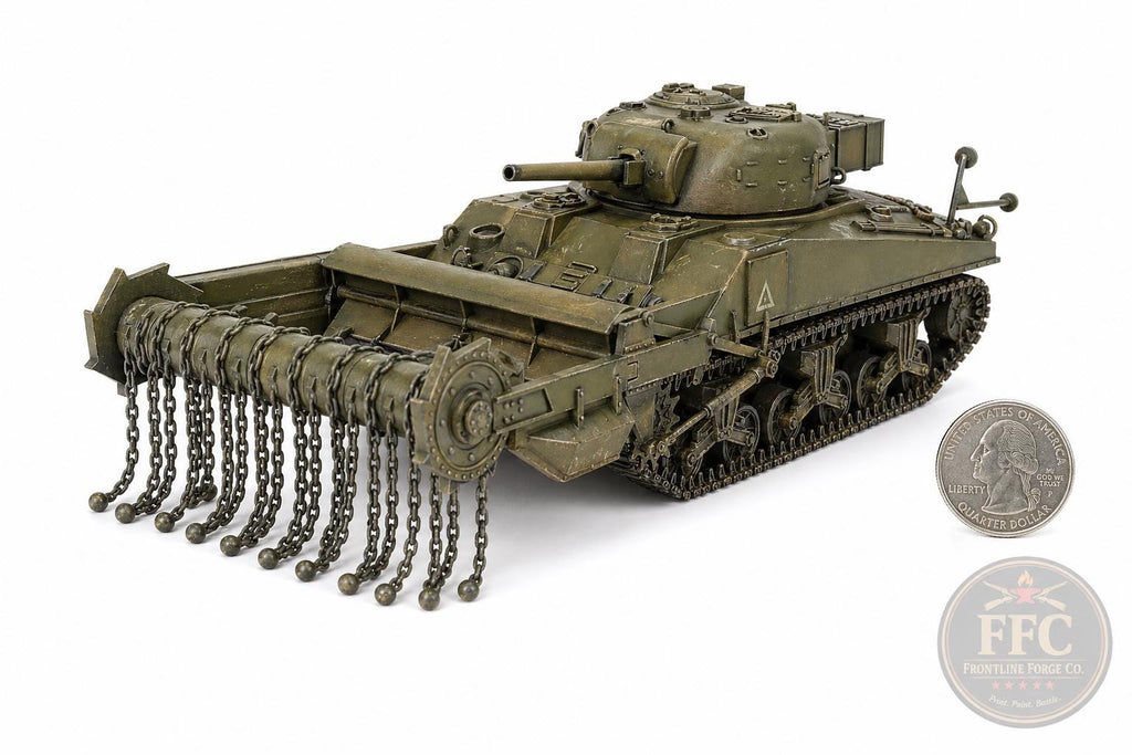 Sherman M4A4 Crab Mine Flail - WW2 Bolt Action - 1-100 1-87 1-72 1-56 1-48 1-35