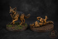 Dogs of War – German Shepherd Two-Pack | WWII 3D Printed Resin Miniature | 6 Scales | Bolt Action Compatible