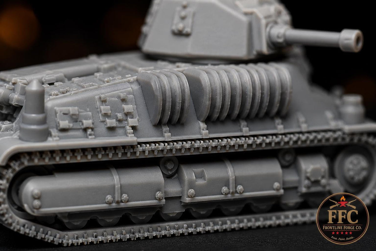 WWII French Somua S35 Tank Detailed Collector Version: Bolt Action - 6 Scales