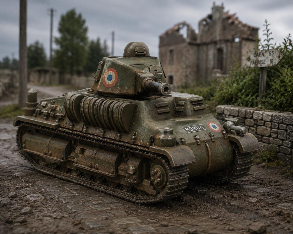 WWII French Somua S35 Tank Detailed Collector Version: Bolt Action - 6 Scales