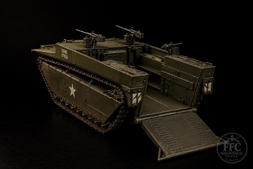 LVT-4 Water Buffalo Amphibious Assault Vehicle: 3D Printed WWII Miniature - Bolt Action - 6 Scales