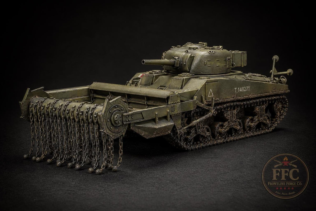 Sherman M4A4 Crab Mine Flail - WW2 Bolt Action - 1-100 1-87 1-72 1-56 1-48 1-35