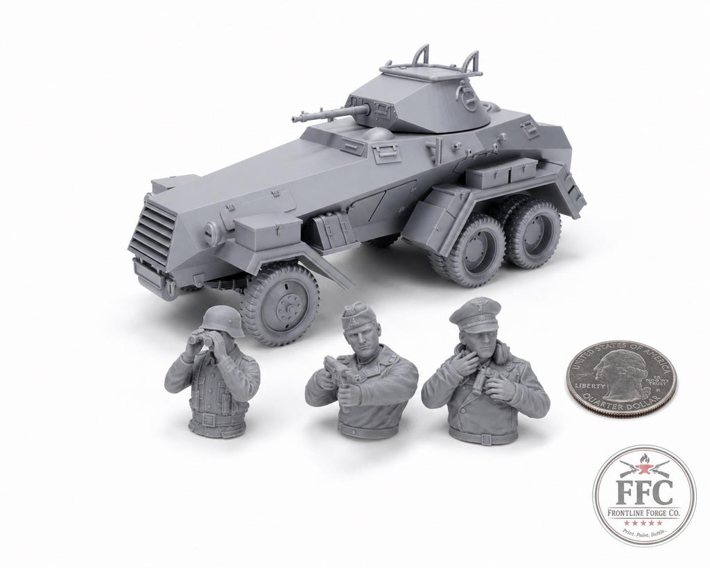 Sd.Kfz. 231 6-Rad German Armored Car - WWII Wehrmacht - 3D Printed Wargaming Miniature
