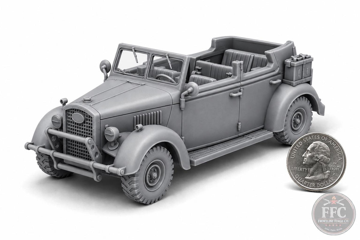 Ford WA01 British Army Staff Car - WWII North Africa - 3D Printed Wargaming Miniature
