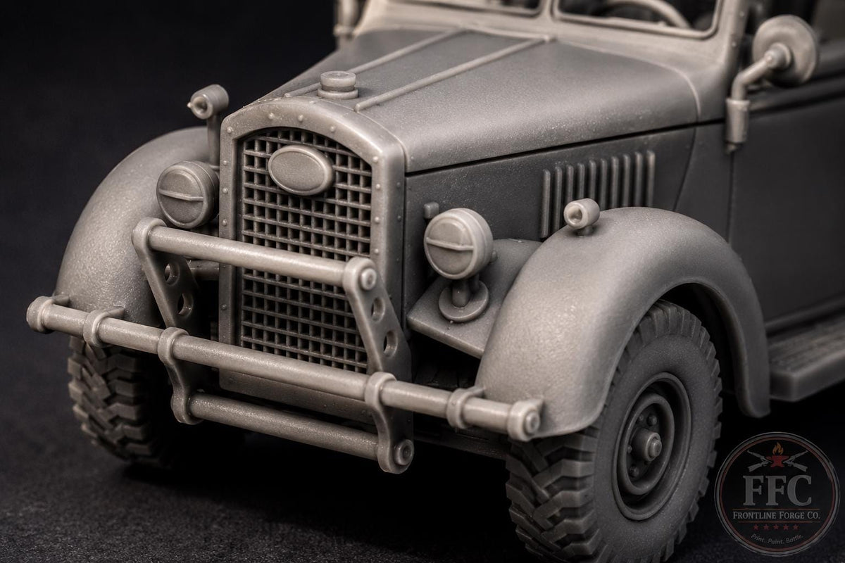 Ford WA01 British Army Staff Car - WWII North Africa - 3D Printed Wargaming Miniature