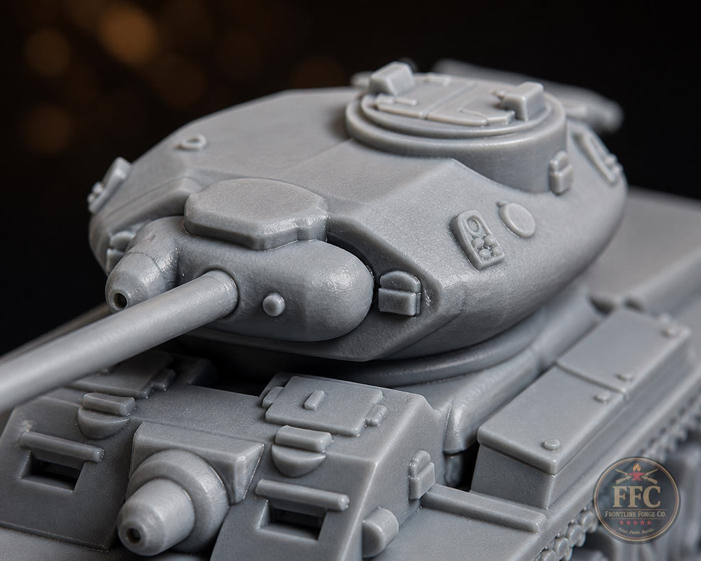 WWII Australian Sentinel AC4 Tank with Crew Figure: Bolt Action - 6 Scales