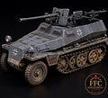 Sd.Kfz. 250-10 German Halftrack - 37mm PaK 36 - WWII Wehrmacht - 3D Printed Miniature
