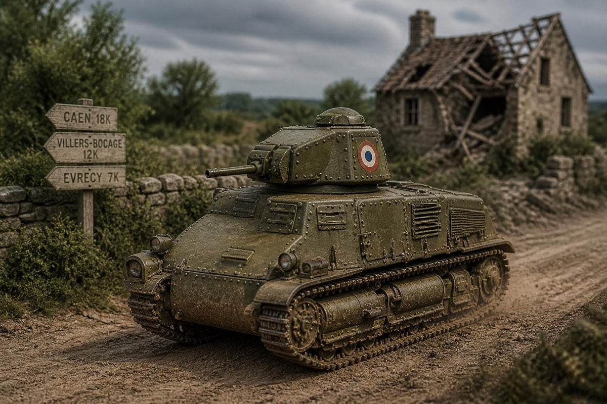 WWII French Somua S35 Tank: Battle of France Bolt Action - 6 Scales