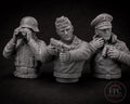 Three German Tankmen for Your Tanks - WW2 / WWII -- Bolt Action 28mm / 1:56 and Other Scales