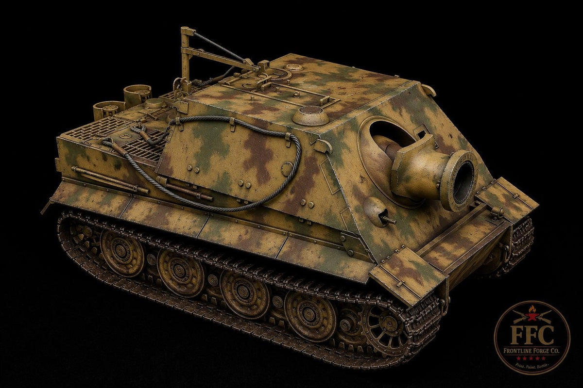 Sturmtiger - 380mm Rocket Mortar - WWII Wehrmacht - 3D Printed Wargaming Miniature