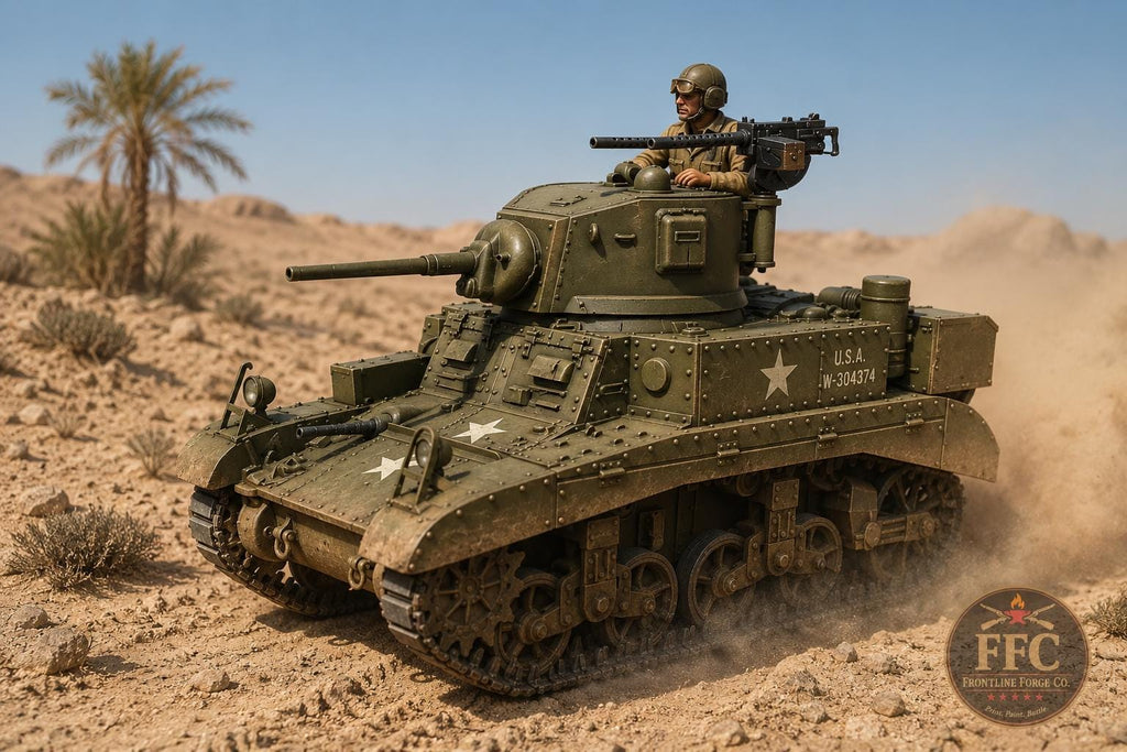 M3 Stuart Mk I Honey - WWII Allied Light Tank - 3D Printed Wargaming Miniature