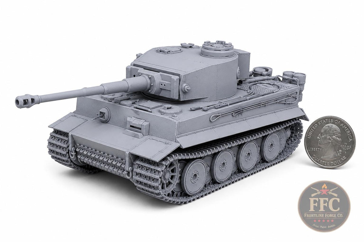 Tiger I Mid Production - WWII Wehrmacht Heavy Tank - 3D Printed Wargaming Miniature